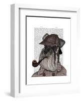 Schnauzer Sherlock-Fab Funky-Framed Art Print