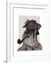 Schnauzer Sherlock-Fab Funky-Framed Art Print