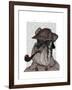 Schnauzer Sherlock-Fab Funky-Framed Art Print