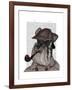 Schnauzer Sherlock-Fab Funky-Framed Art Print