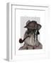 Schnauzer Sherlock-Fab Funky-Framed Art Print