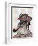 Schnauzer Sherlock-Fab Funky-Framed Art Print