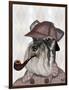 Schnauzer Sherlock-Fab Funky-Framed Art Print