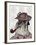 Schnauzer Sherlock-Fab Funky-Framed Art Print