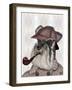 Schnauzer Sherlock-Fab Funky-Framed Art Print