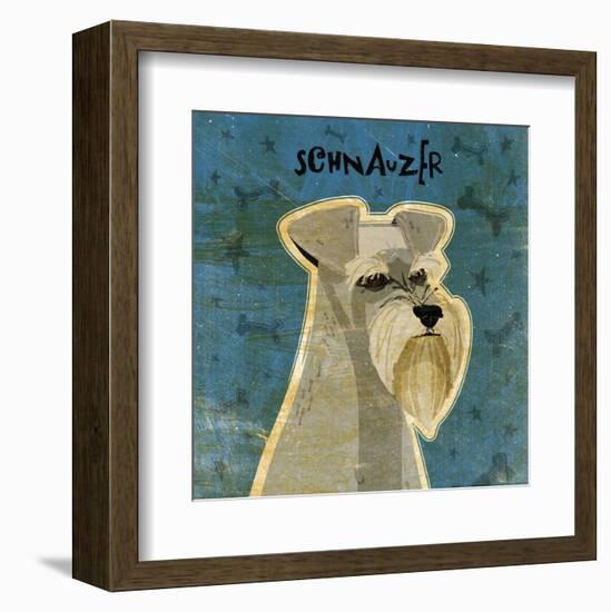 Schnauzer (square)-John W^ Golden-Framed Art Print