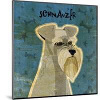 Schnauzer (square)-John W^ Golden-Mounted Art Print