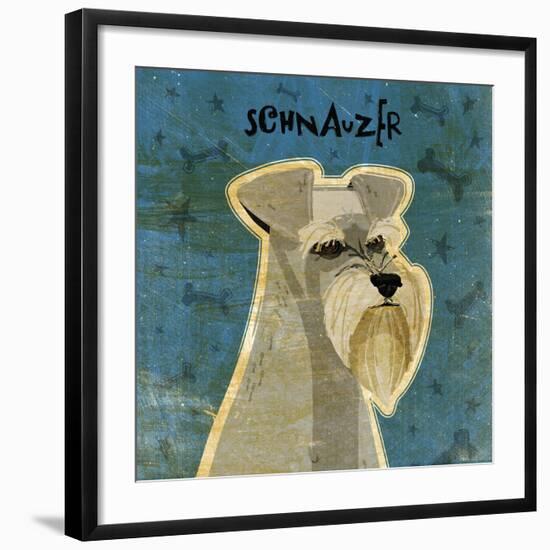 Schnauzer (square)-John W^ Golden-Framed Art Print
