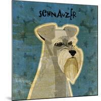 Schnauzer (square)-John W^ Golden-Mounted Art Print