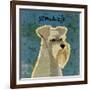 Schnauzer (square)-John W^ Golden-Framed Art Print