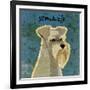 Schnauzer (square)-John W^ Golden-Framed Art Print