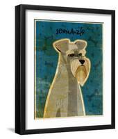 Schnauzer-John Golden-Framed Art Print