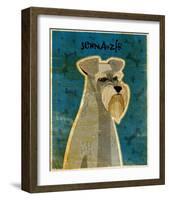 Schnauzer-John Golden-Framed Art Print