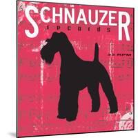 Schnauzer-Taylor Greene-Mounted Art Print