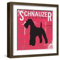 Schnauzer-Taylor Greene-Framed Art Print