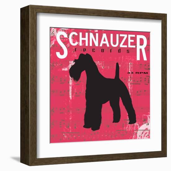 Schnauzer-Taylor Greene-Framed Art Print