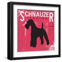 Schnauzer-Taylor Greene-Framed Art Print