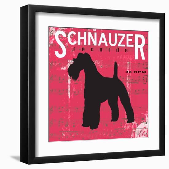 Schnauzer-Taylor Greene-Framed Art Print