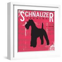 Schnauzer-Taylor Greene-Framed Art Print