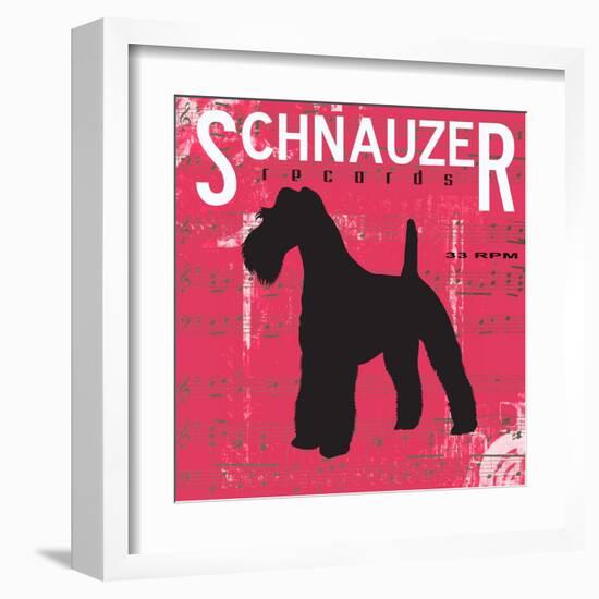 Schnauzer-Taylor Greene-Framed Art Print