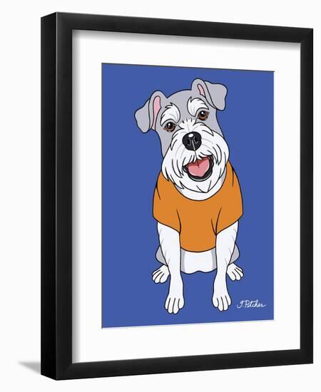 Schnauzer-Tomoyo Pitcher-Framed Giclee Print