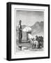 Schneider Hauling Ice with the Puppy-Team, Pub. London 1886-null-Framed Giclee Print