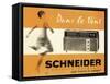 Schneider Radio-null-Framed Stretched Canvas