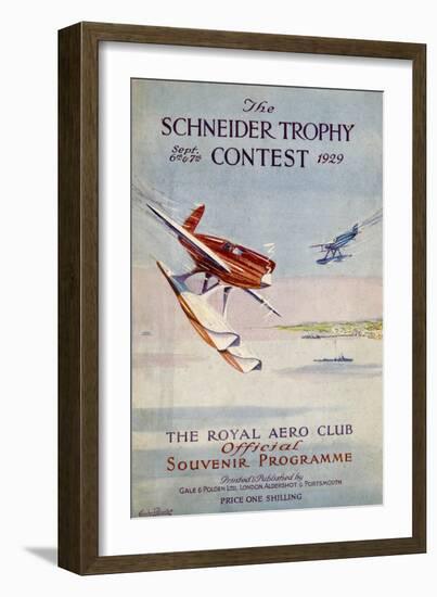 Schneider Trophy 1929-null-Framed Art Print