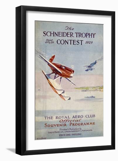 Schneider Trophy 1929-null-Framed Art Print