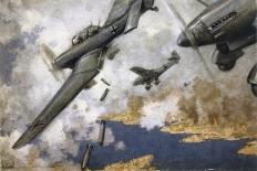 "Stuka" Dive- Bombers Attack the Island of Malta a Vital Allied Base-Schnurpel-Photographic Print