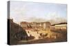Schoenbrunn Palace Seen from the Yard of Honor Side, Vienna, 1759-1760-Bernardo Bellotto-Stretched Canvas