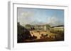 Schönbrunn Palace Viewed from the Front Side, Between 1758 and 1761-Bernardo Bellotto-Framed Giclee Print