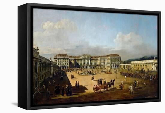 Schönbrunn Palace Viewed from the Front Side, Between 1758 and 1761-Bernardo Bellotto-Framed Stretched Canvas