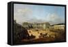 Schönbrunn Palace Viewed from the Front Side, Between 1758 and 1761-Bernardo Bellotto-Framed Stretched Canvas