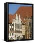 Schoene Brunnen (Beautiful Fountain), Nuremberg, Bavaria, Germany, Europe-Ethel Davies-Framed Stretched Canvas