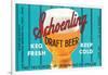 Schoenling Draft Beer-null-Framed Art Print