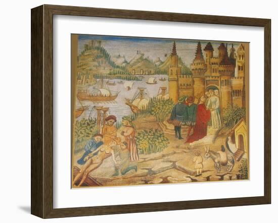 Schola Medica Salernitana (Italian: Scuola Medica Salernitana) Was The World's First Medical School-Avicenna-Framed Art Print