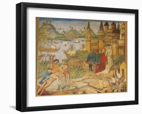 Schola Medica Salernitana (Italian: Scuola Medica Salernitana) Was The World's First Medical School-Avicenna-Framed Art Print