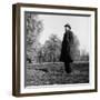 Scholar C.S. Lewis Standing in Open Field; Nr. Magdalen College, Oxford University-null-Framed Photographic Print