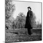 Scholar C.S. Lewis Standing in Open Field; Nr. Magdalen College, Oxford University-null-Mounted Photographic Print