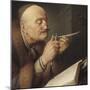 Scholar Sharpening a Quill Pen-Gerard Dou-Mounted Giclee Print