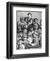 Scholars at a Lecture, 20th January 1736-37-William Hogarth-Framed Giclee Print