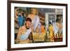 Scholars at Work in the Famed Library of Alexandria-Richard Hook-Framed Giclee Print