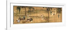 Scholars' Gathering in a Bamboo Garden-Chinese School-Framed Giclee Print