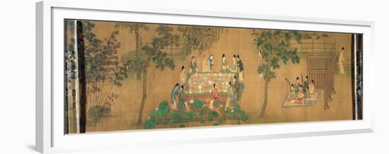 Scholars' Gathering in a Bamboo Garden-Chinese School-Framed Premium Giclee Print