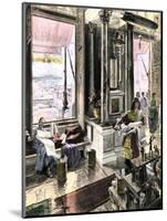 Scholars Using the Great Library of Alexandria, Egypt, c.300-200 Bc-null-Mounted Giclee Print