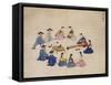 Scholars with Attendants-Kim Junkeun-Framed Stretched Canvas