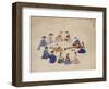 Scholars with Attendants-Kim Junkeun-Framed Giclee Print