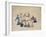 Scholars with Attendants-Kim Junkeun-Framed Giclee Print