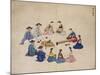 Scholars with Attendants-Kim Junkeun-Mounted Giclee Print